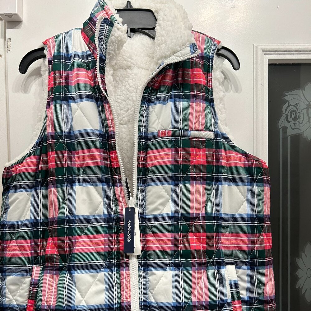 Warm cozy vest. Reversible.